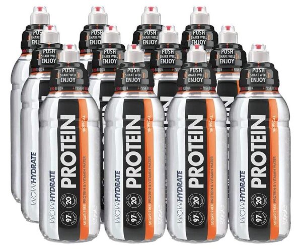WOW Hydrate Protein drink 12x500ml