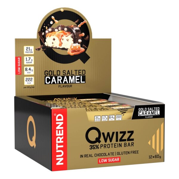 Qwizz Protein Bar 12x60g Salted Caramel 12x60g